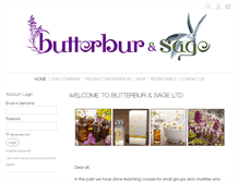 Tablet Screenshot of butterburandsage.com
